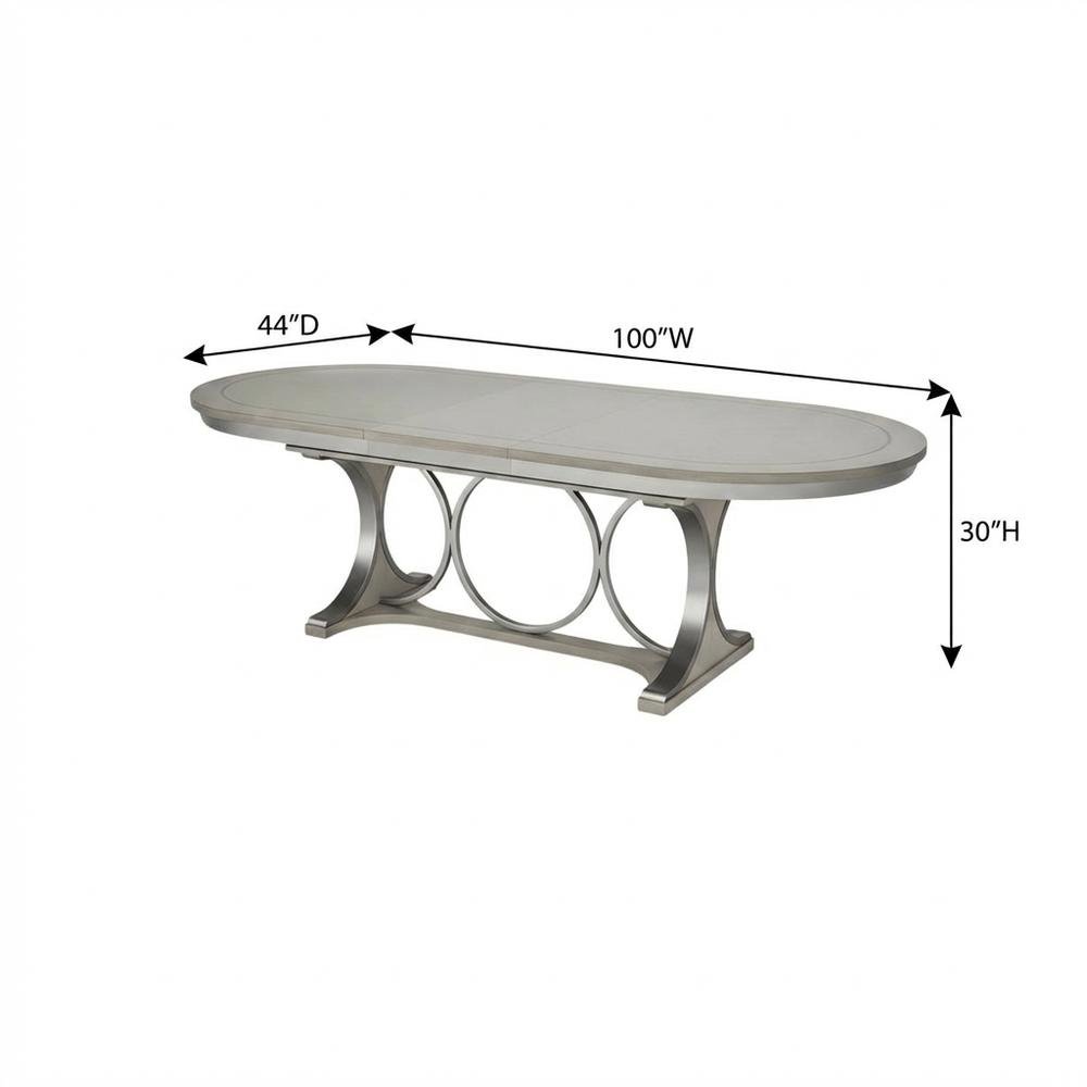 Eclipse Oval Dining Table - Moonlight Gray