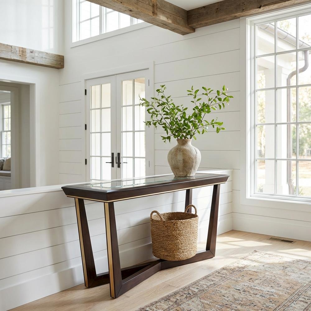 Belmont Place Console Table - Espresso
