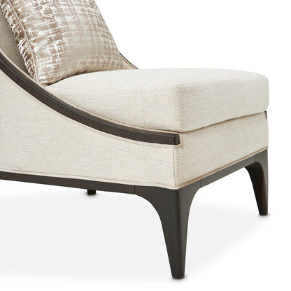 Paris Chic Accent Chair - Cremini/Espresso