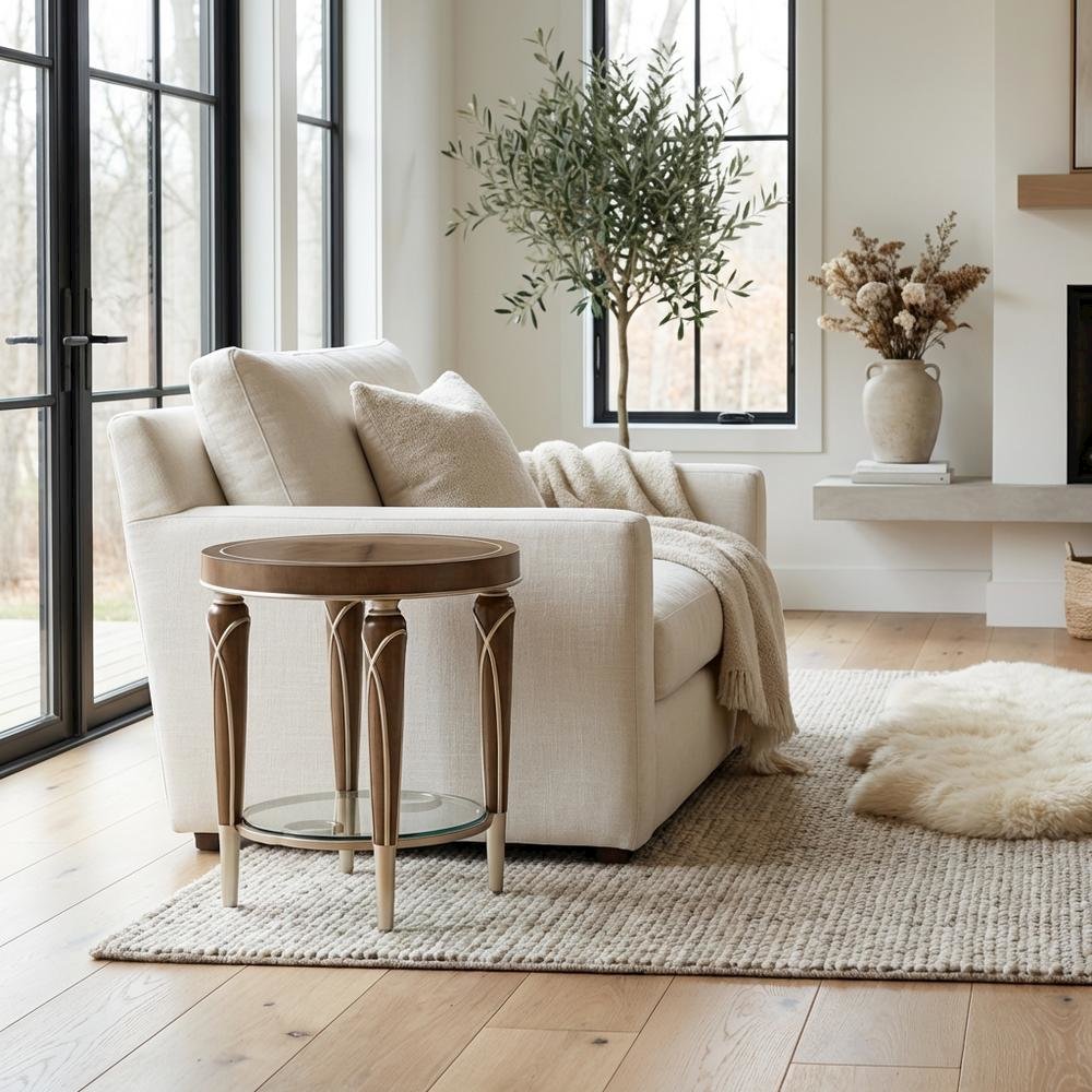 Villa Cherie End Table - Hazelnut