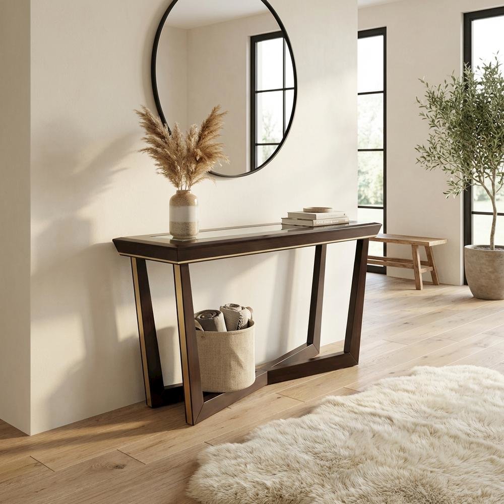 Belmont Place Console Table - Espresso