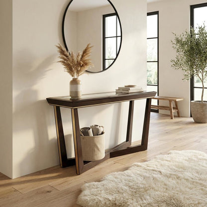 Belmont Place Console Table - Espresso
