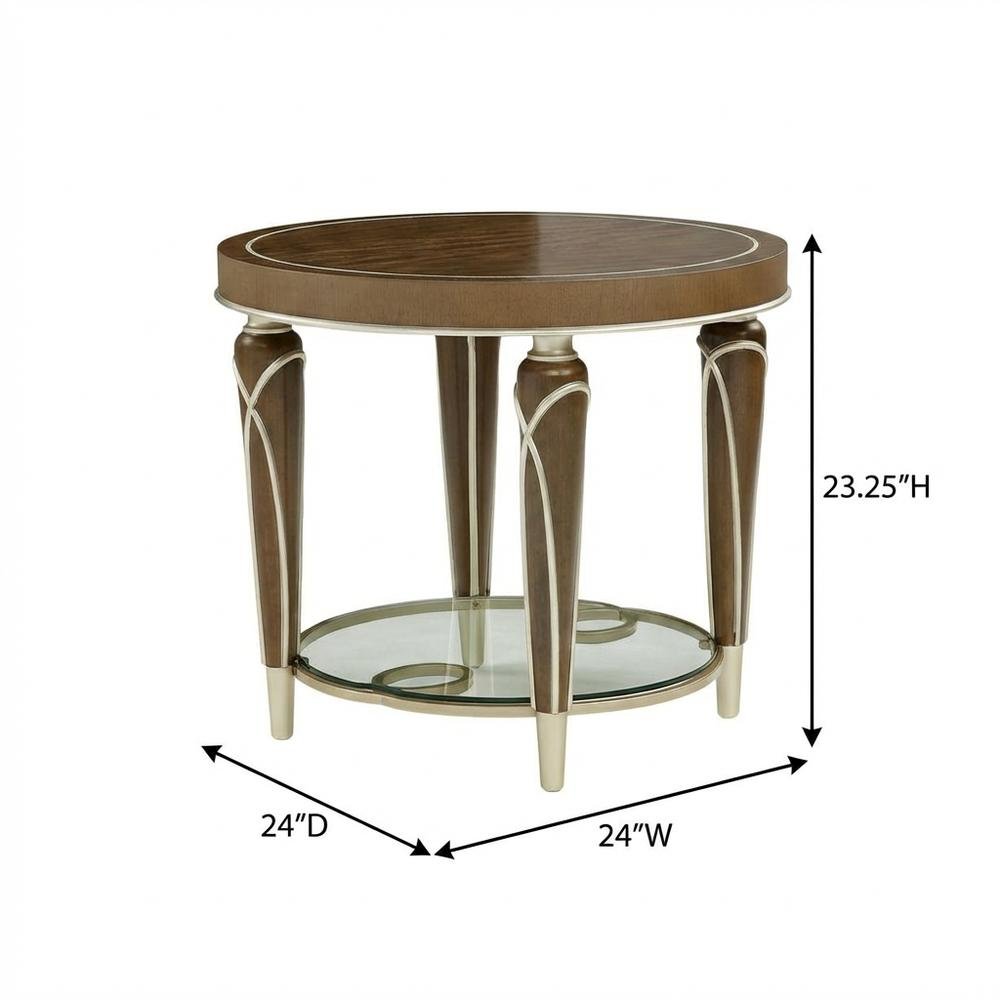 Villa Cherie End Table - Hazelnut