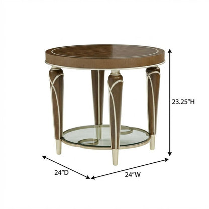Villa Cherie End Table - Hazelnut