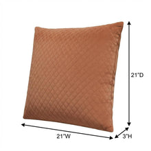 Gemma 21" Velvet Throw Pillow, Set of 2 - Terracotta