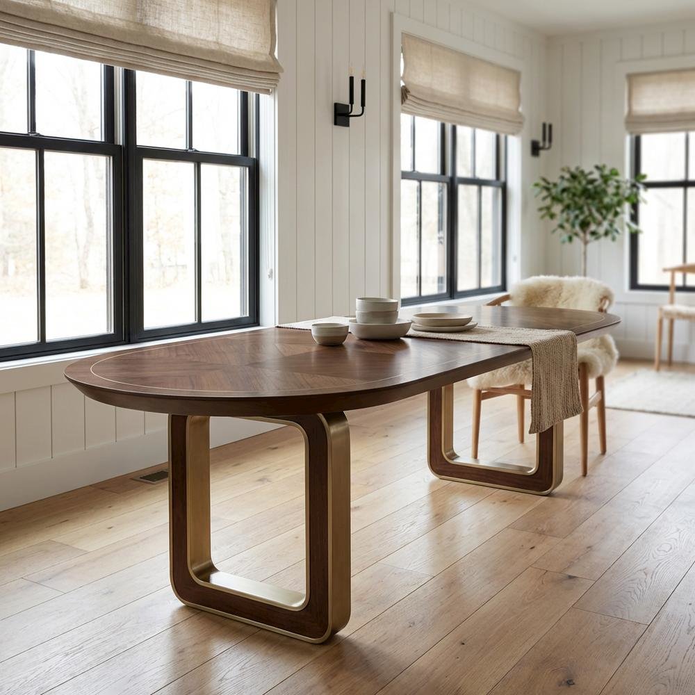 Houston Oval Dining Table - Walnut