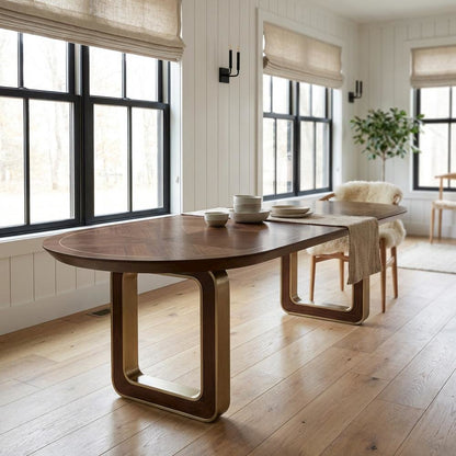 Houston Oval Dining Table - Walnut