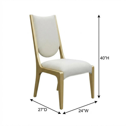 Scotts Square Dining Side Chair, Set of 2 - Light Champagne