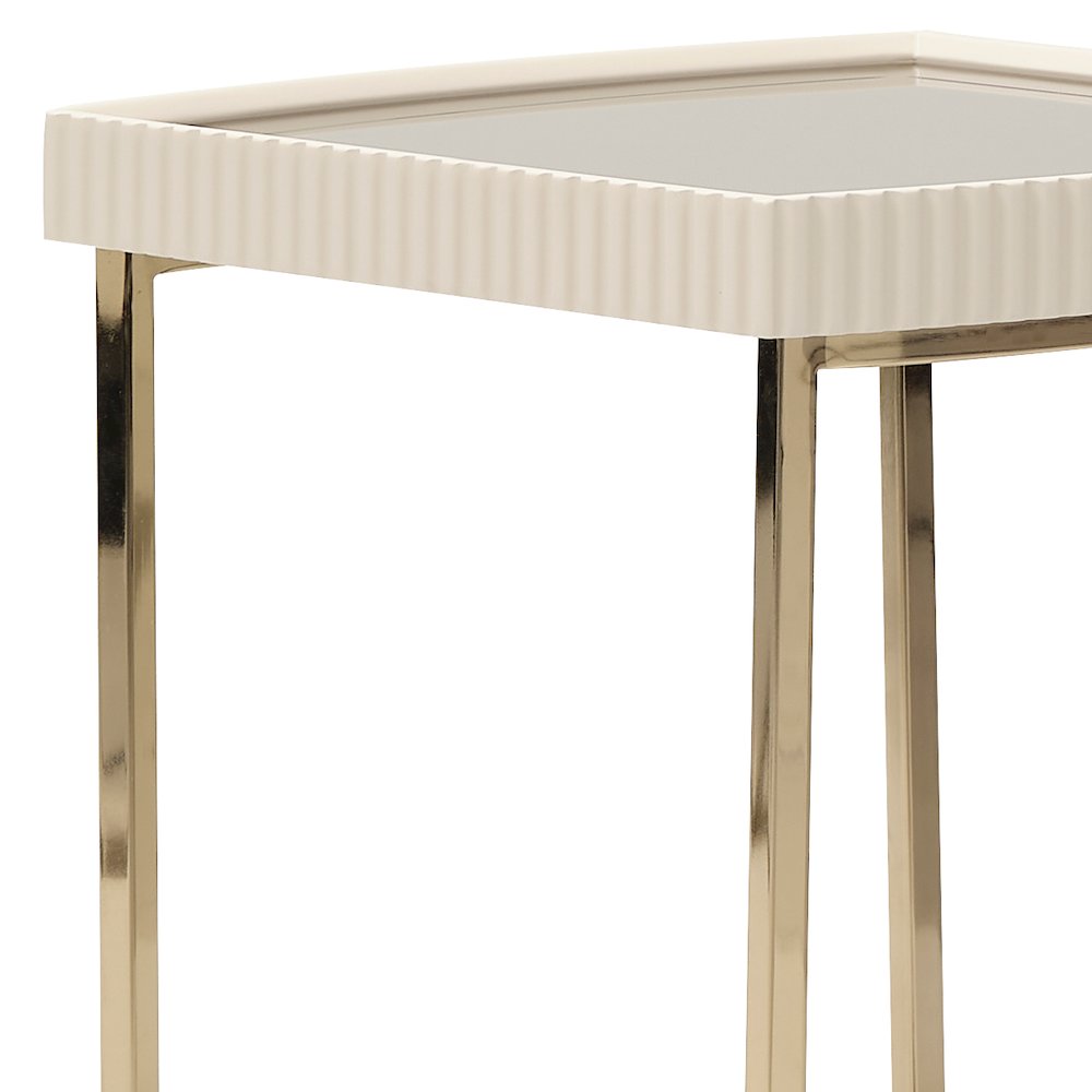 Lisbon Side Table - Silken Matte Cream
