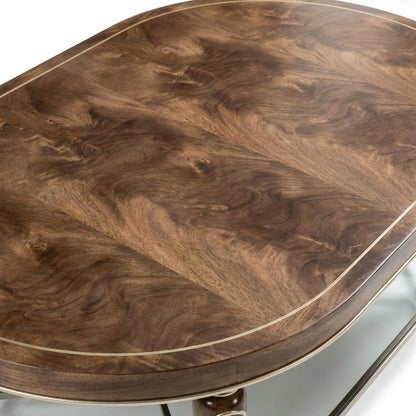 Villa Cherie Oval Cocktail Table - Hazelnut