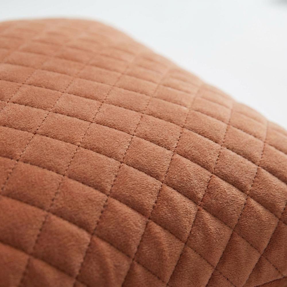 Gemma 21" Velvet Throw Pillow, Set of 2 - Terracotta