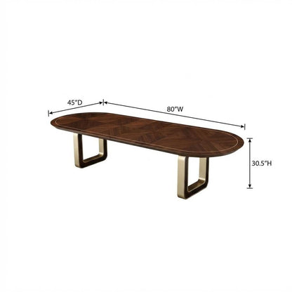 Houston Oval Dining Table - Walnut