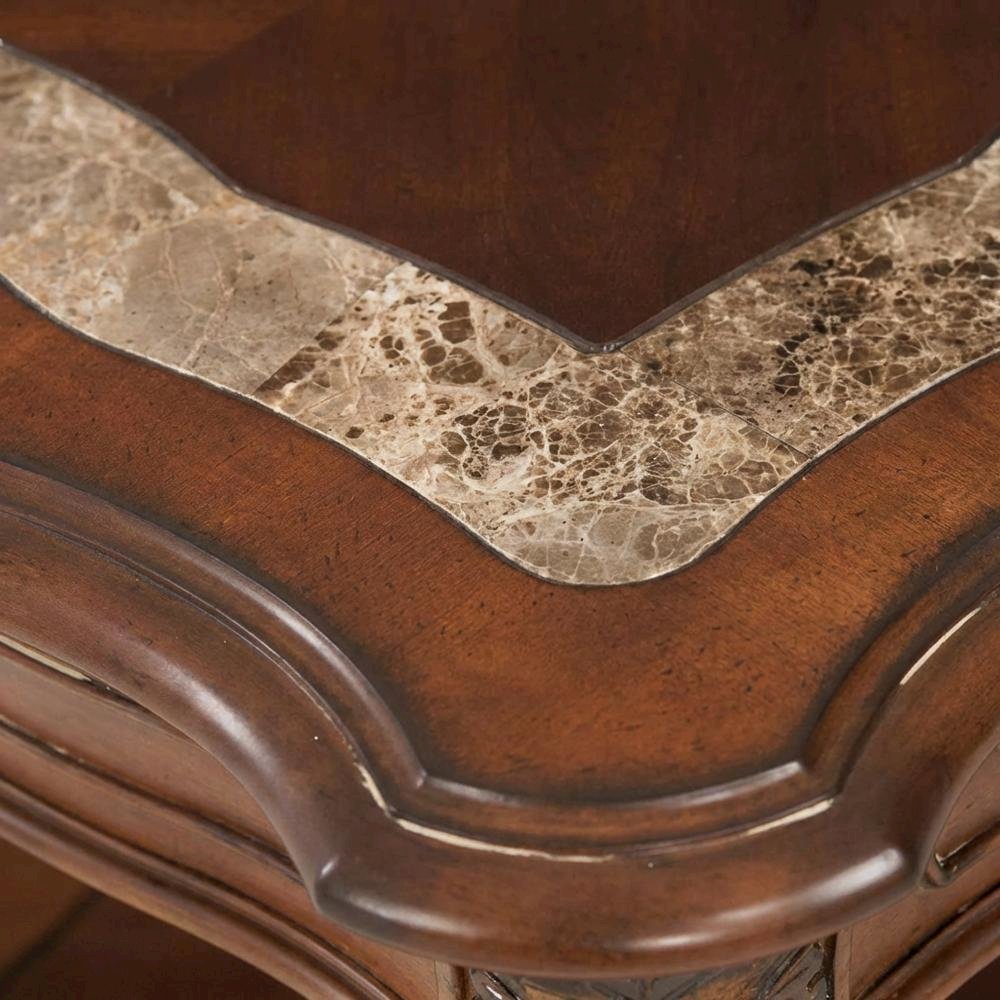 Villa Valencia End Table - Classic Chestnut