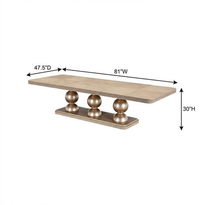 West Kensington Rectangular Dining Table - Sea Salt Caramel