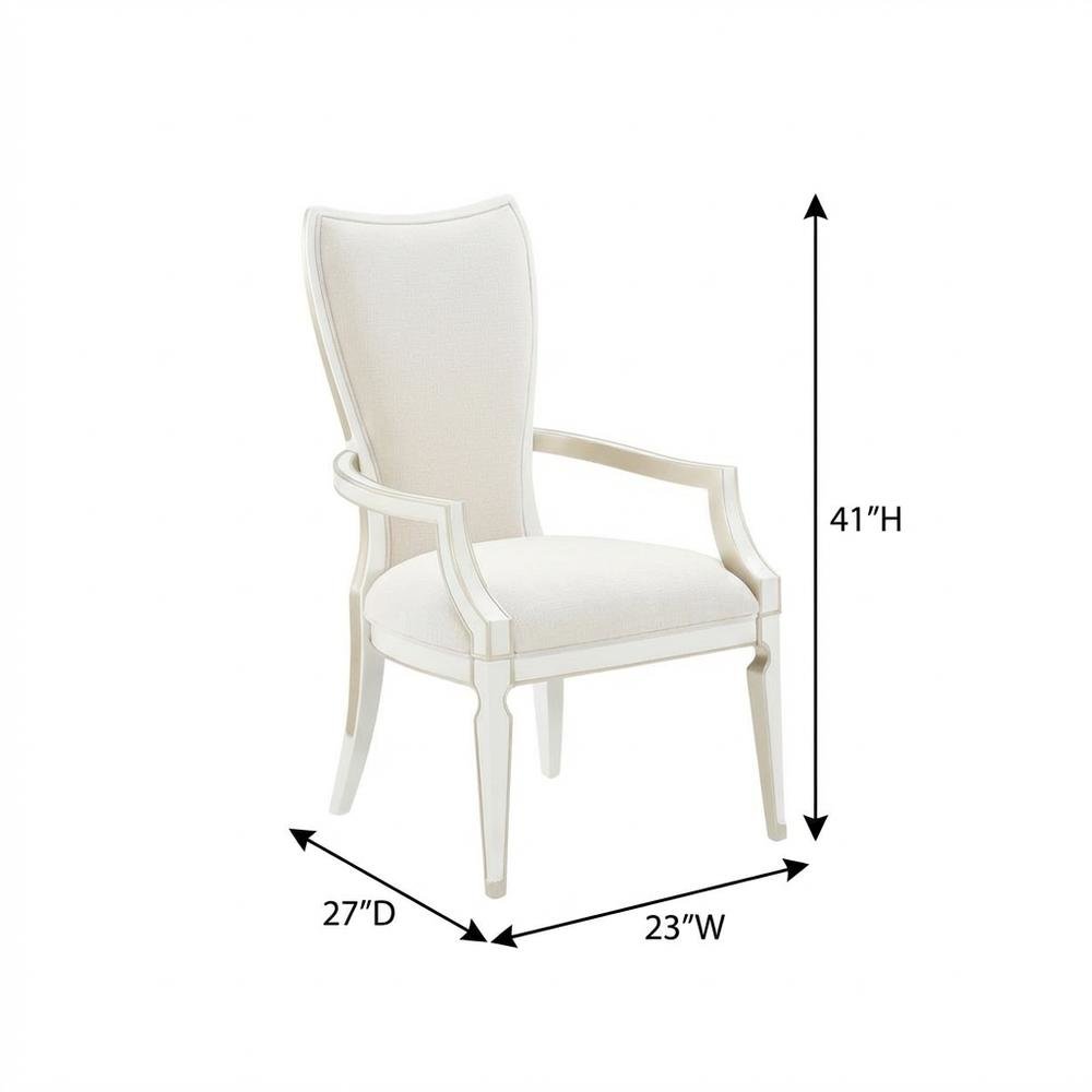 La Marisia Dining Arm Chair, Set of 2 - Tranquil/Creamy Pearl