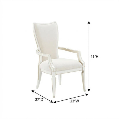 La Marisia Dining Arm Chair, Set of 2 - Tranquil/Creamy Pearl