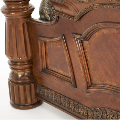 Villa Valencia Cal. King Poster Bed - Classic Chestnut
