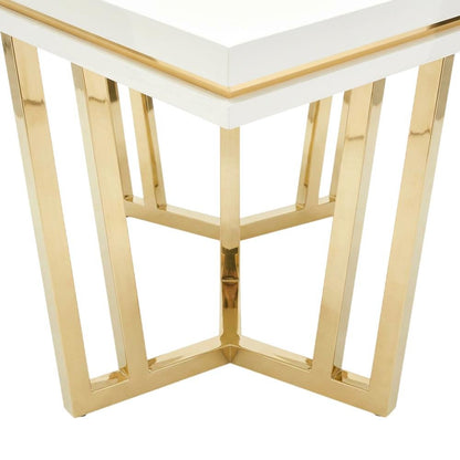 Palm Gate Rectangular Dining Table - Cloud White