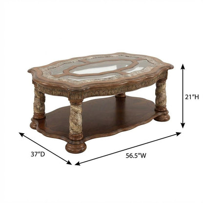 Villa Valencia Cocktail Table - Classic Chestnut