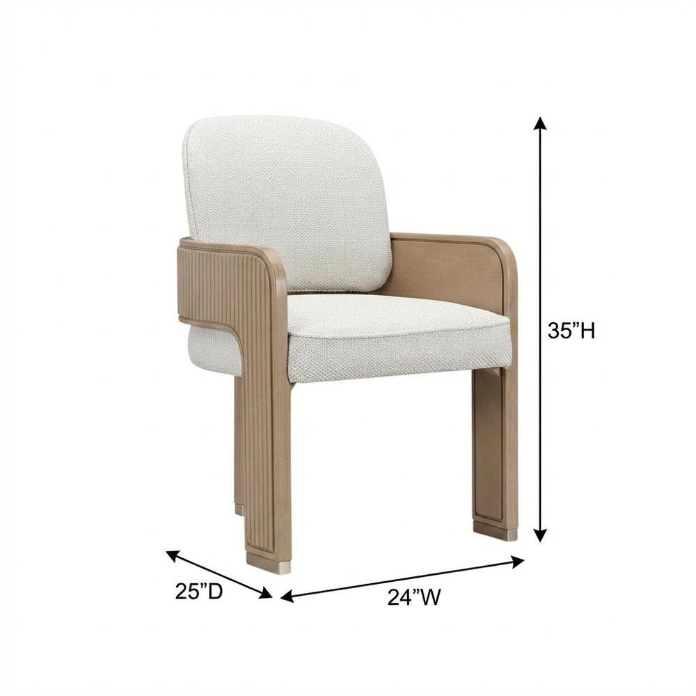 West Kensington Dining Arm Chair - Buff/Sea Salt Caramel