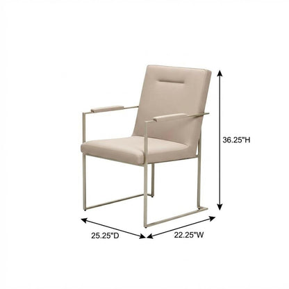 Marin Dining Arm Chair - Greige Set of 2