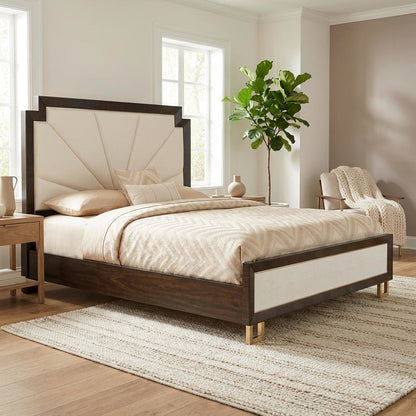 Belmont Place East King Upholstered Bed - Espresso