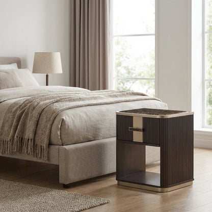 West Kensington 1-Drawer Nightstand - Medium Espresso