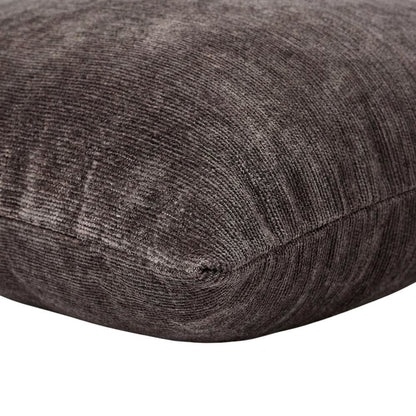 The Smith 20" Square Chenille Pillow, Set of 2 - Graphite