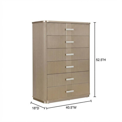 West Kensington Highboy Chest - Sea Salt Caramel