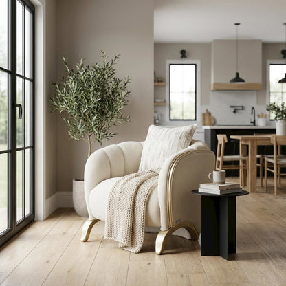 Scotts Square Matching Chair - Cornsilk/Light Champagne