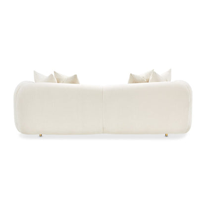 Sassani Sofa - Crepe/Gold