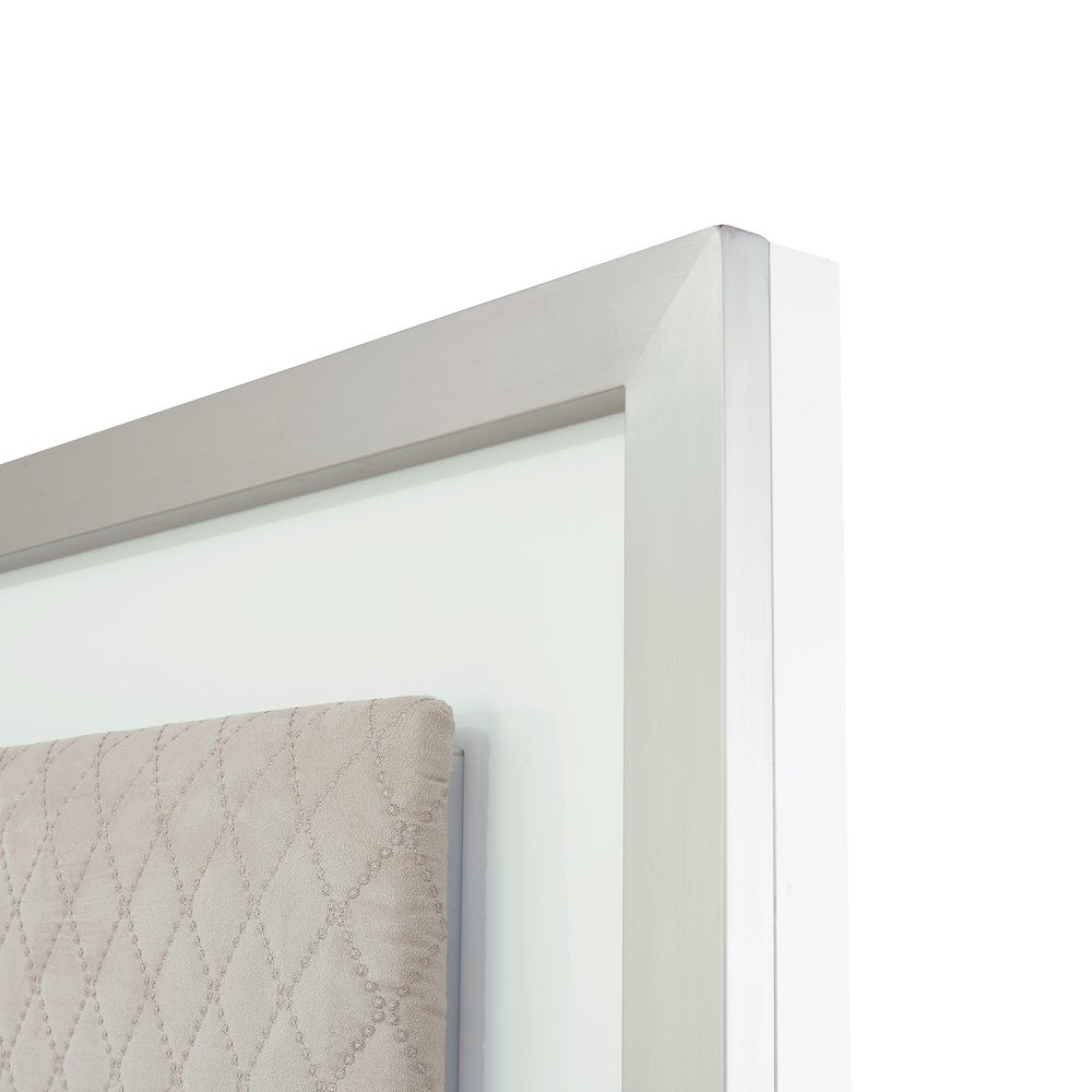 Marquee Queen Panel Bed - Cloud White