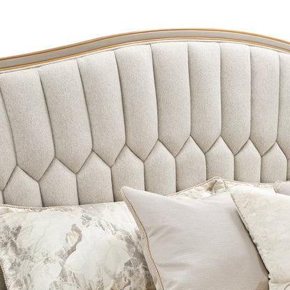 St. Charles Eastern King Upholstered Bed - Dove Gray
