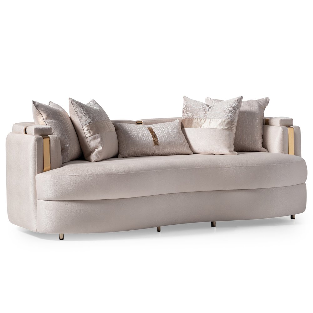 Carmela Sofa - Almond/Gold