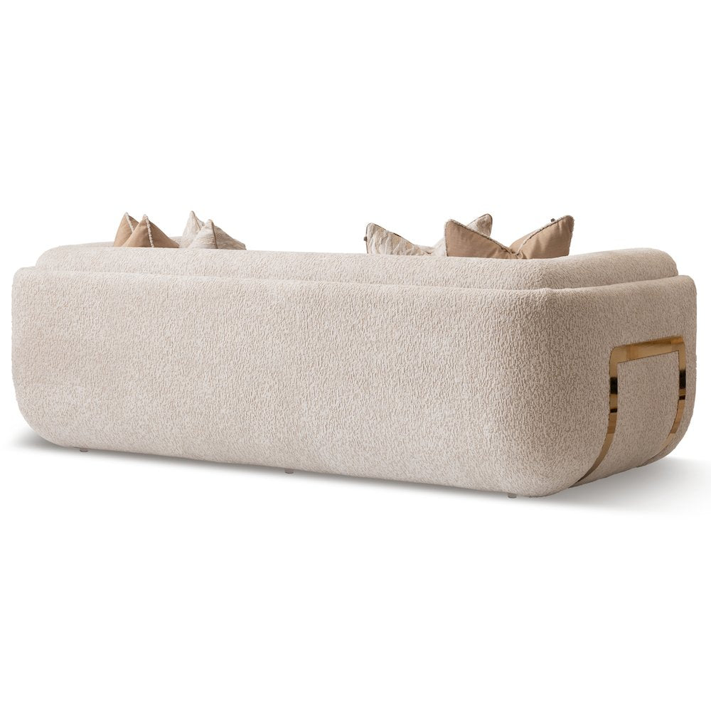 Savannah Breeze Standard Sofa - Cashmere/Bright Gold
