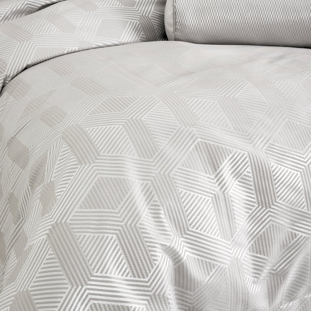 Nouveau 10-Piece King Duvet Set - Dove