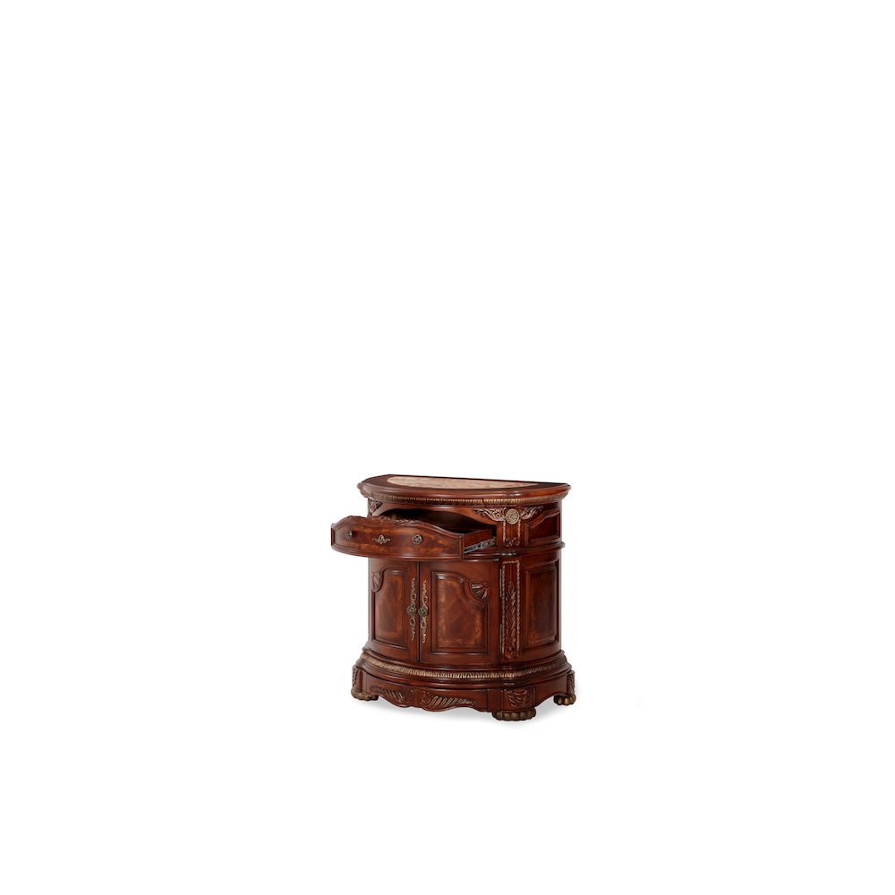 Cortina Bedside Chest - Honey Walnut