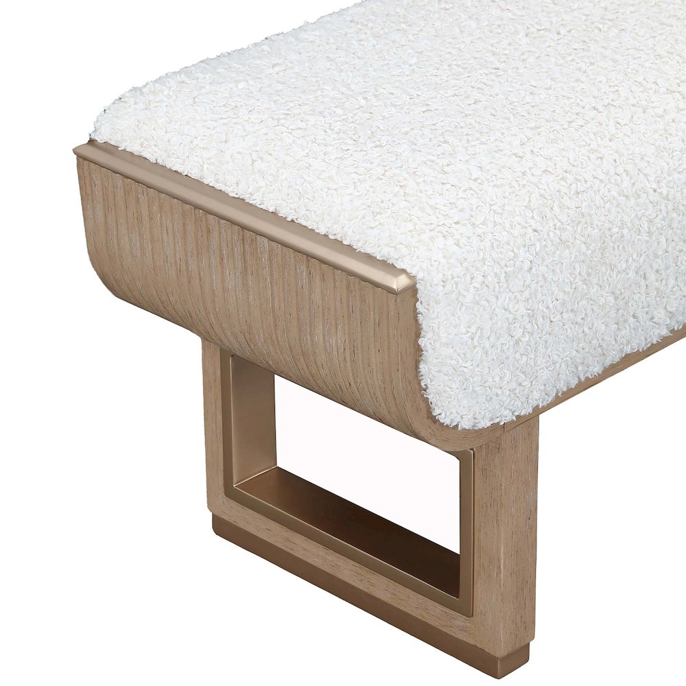 West Kensington Accent Bench - Sea Salt Caramel