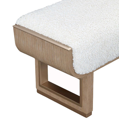 West Kensington Accent Bench - Sea Salt Caramel