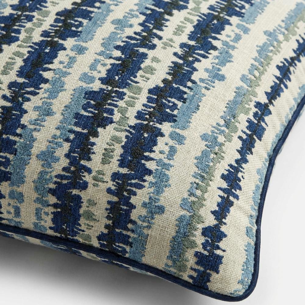 Blue My Mind Antigua 21" Square Pillow, Set of 2 - Navy