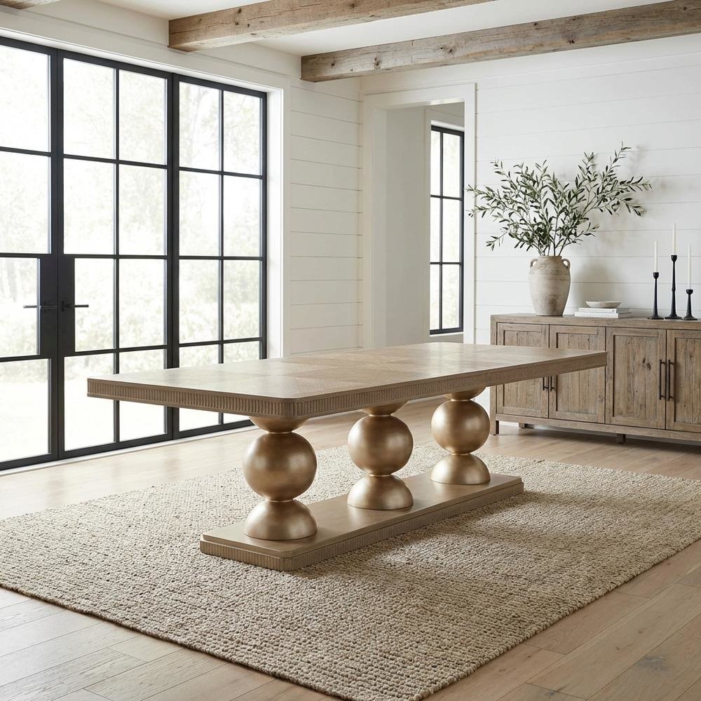 West Kensington Rectangular Dining Table - Sea Salt Caramel