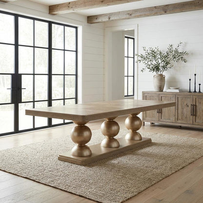 West Kensington Rectangular Dining Table - Sea Salt Caramel