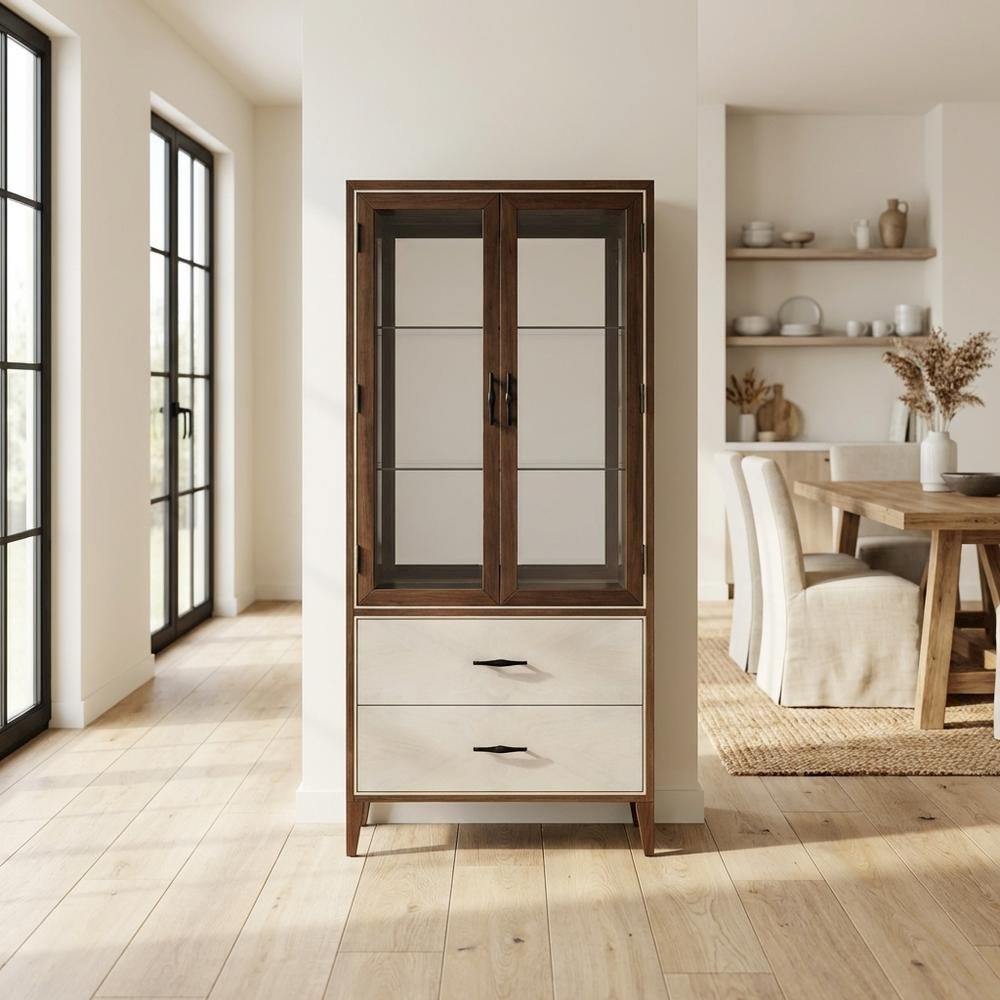 Houston Display Cabinet - Walnut