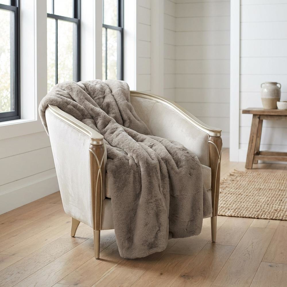 Hopkins 56"x72" Throw - Mushroom