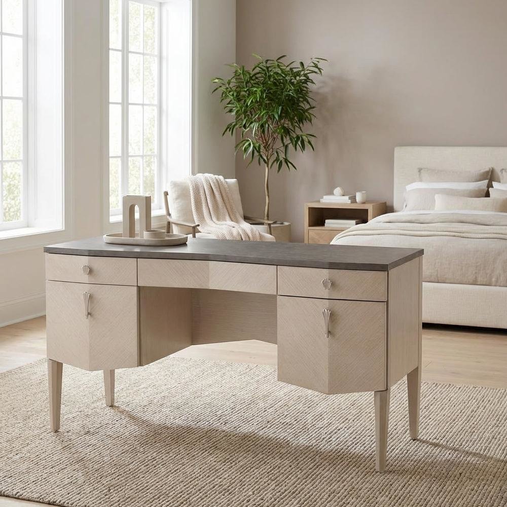 Fantosini Vanity Desk - Silver Mist