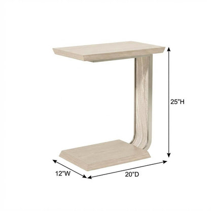 Lotus Bay C-Shaped Accent Table - Sand
