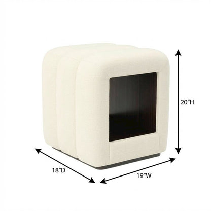 Belmont Place Vanity Bench - Cream/Espresso