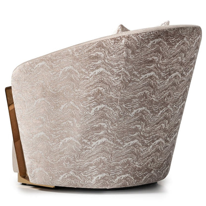 Carmela Accent Chair - Almond/Gold