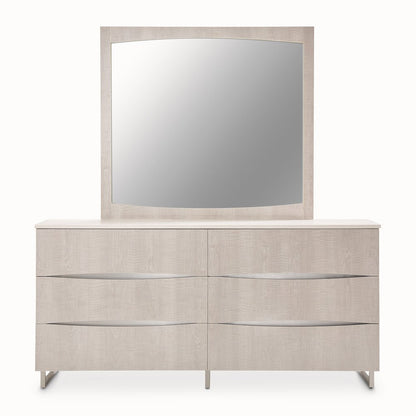 Marin Dresser with Mirror Set - Greige