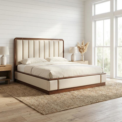 Mason Park King Lift Up Storage Bed - Umber